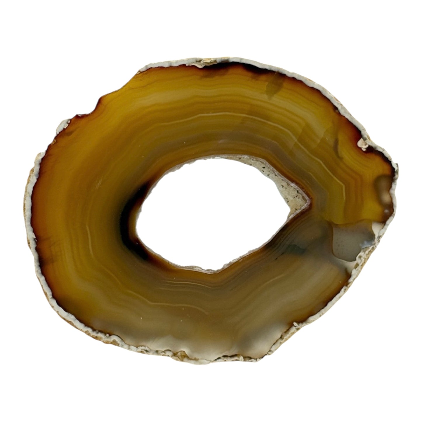 Agate Slice (Brown/Rust)