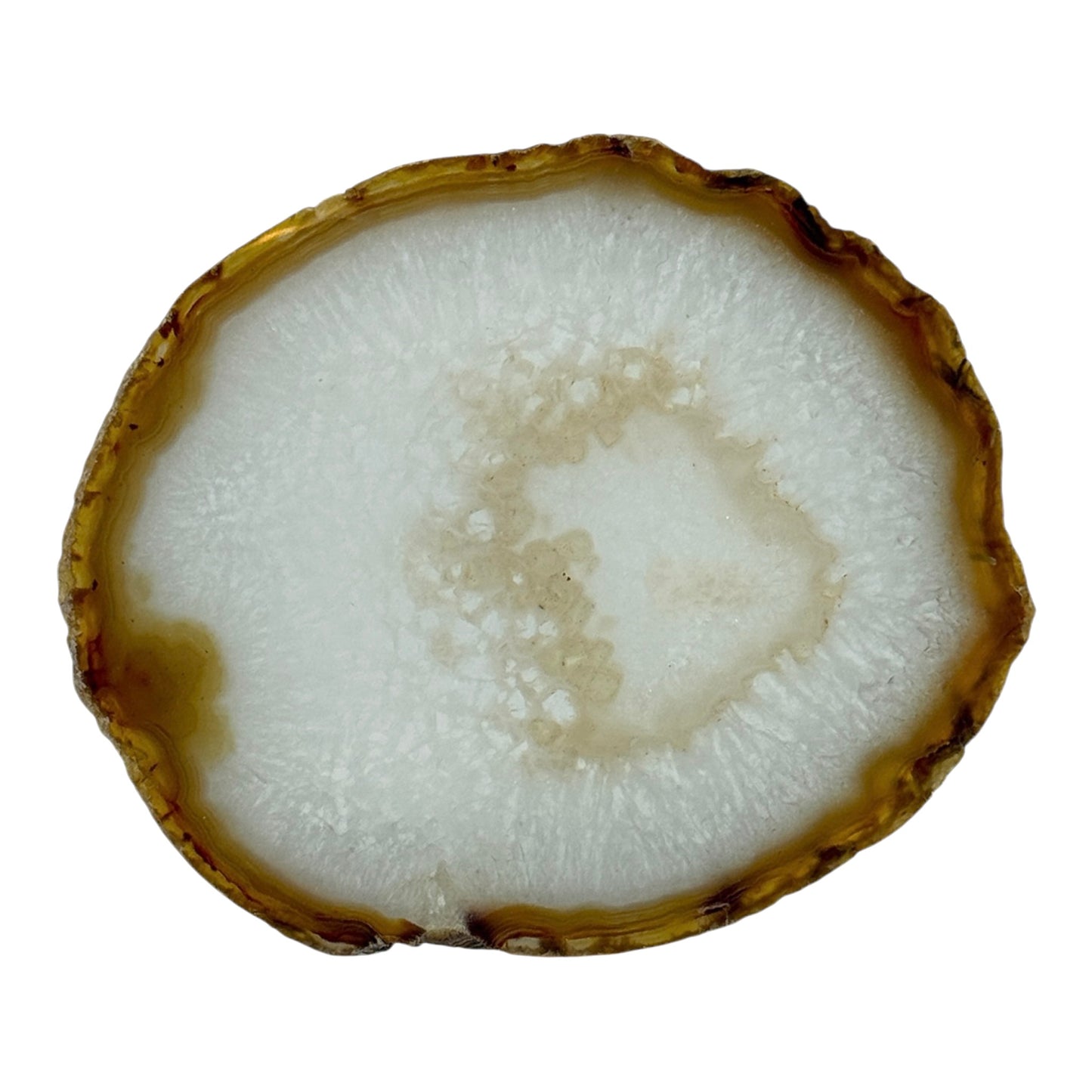 Agate Slice (Brown/Rust)