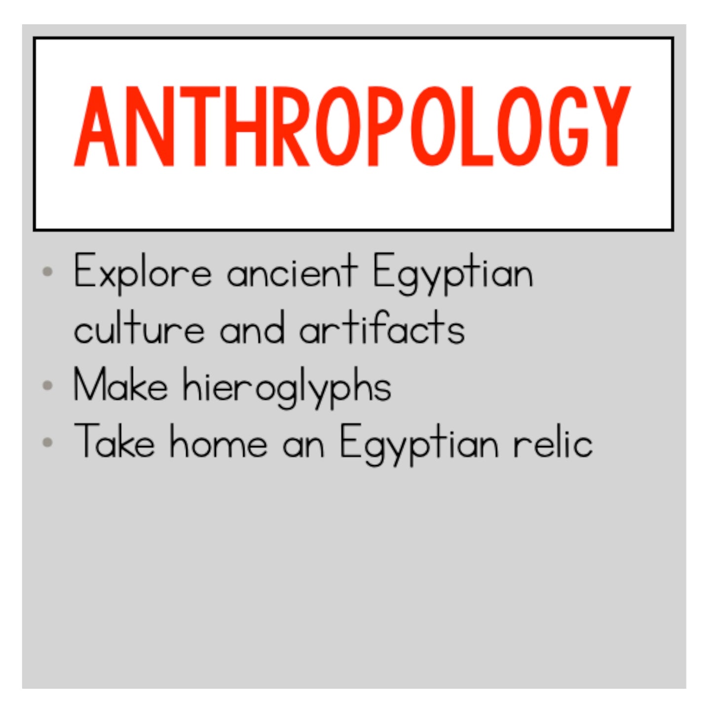 Ancient Egypt Class