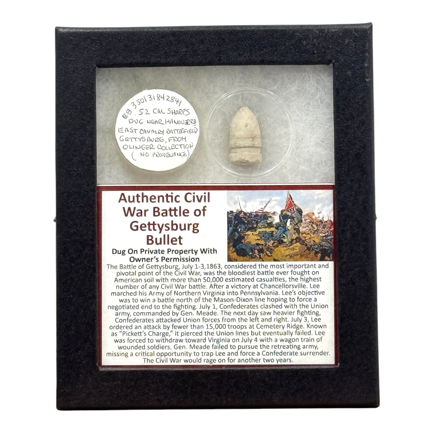 Battle of Gettysburg Bullet