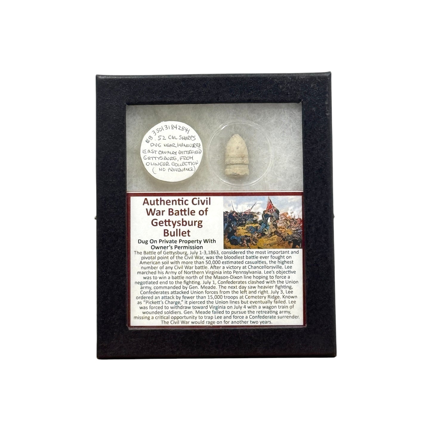 Battle of Gettysburg Bullet