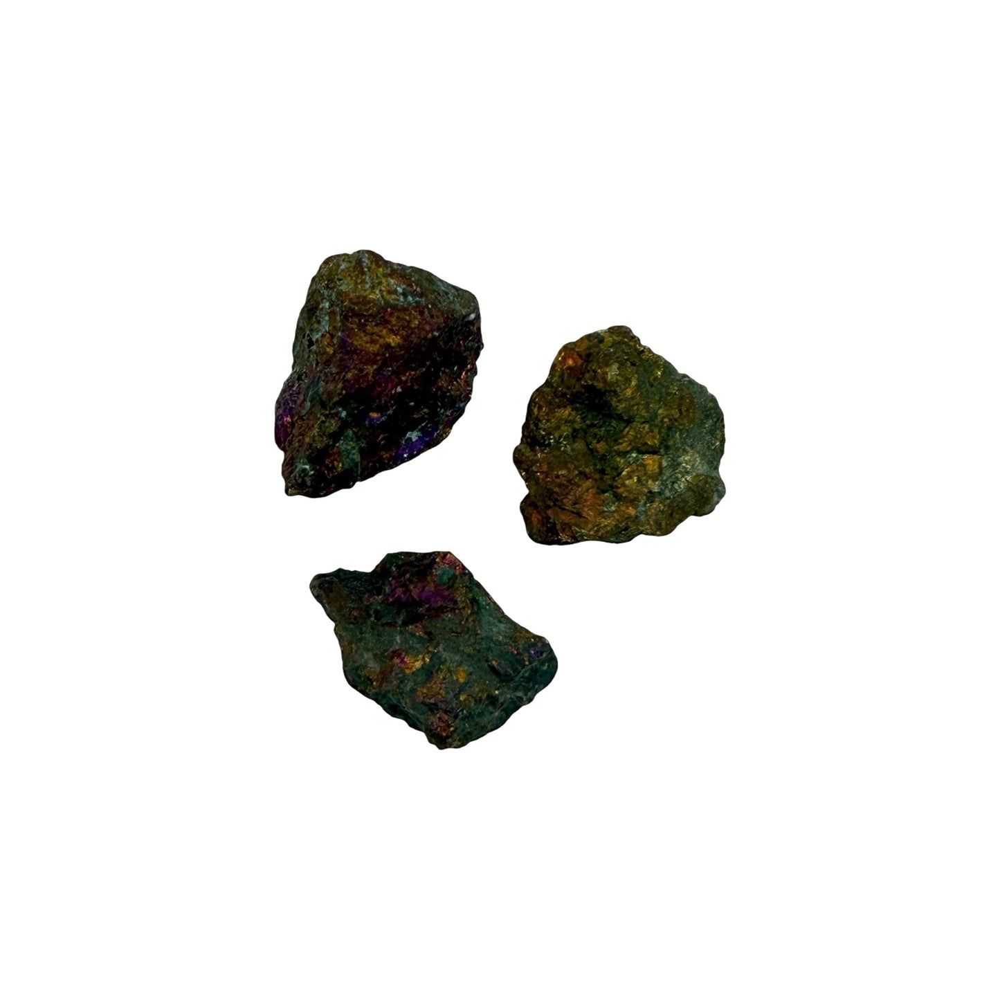 Chalcopyrite (Peacock Ore, 3 Pieces)