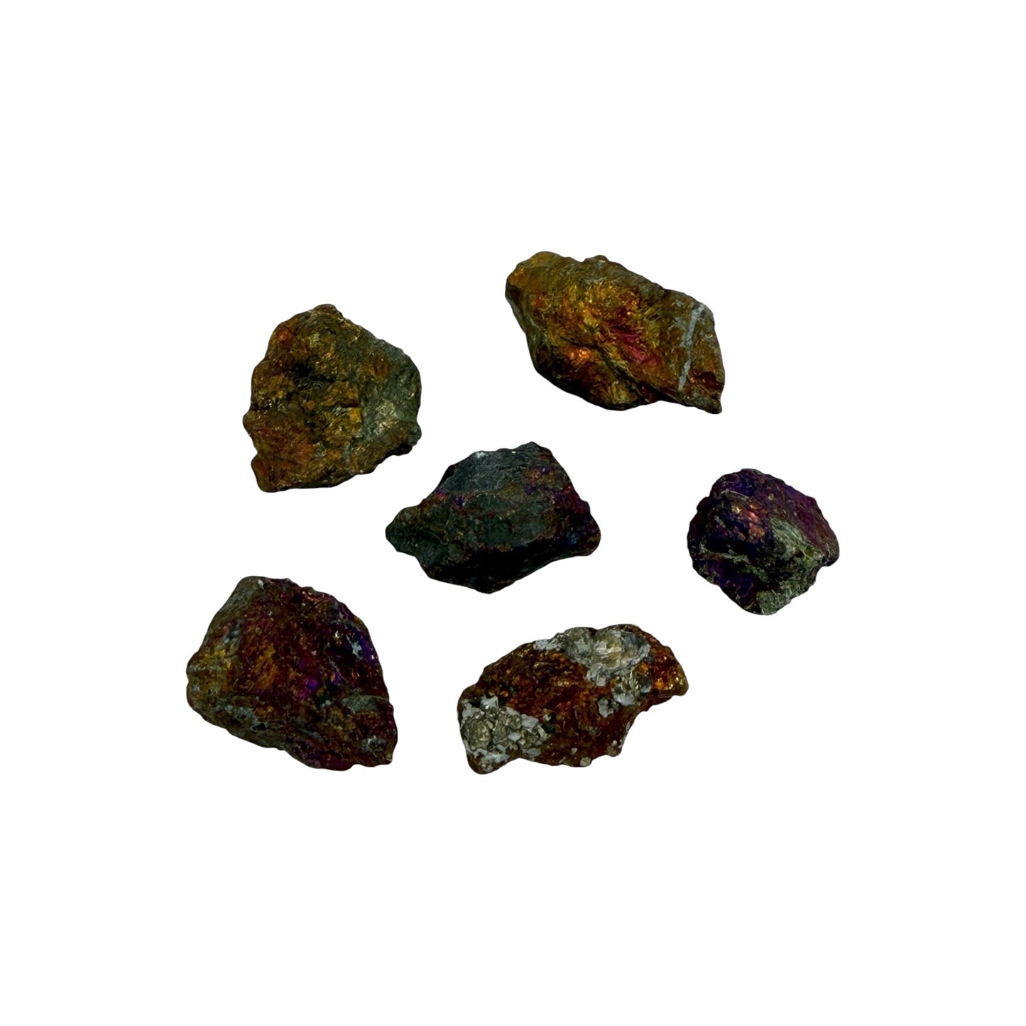 Chalcopyrite (Peacock Ore, 3 Pieces)