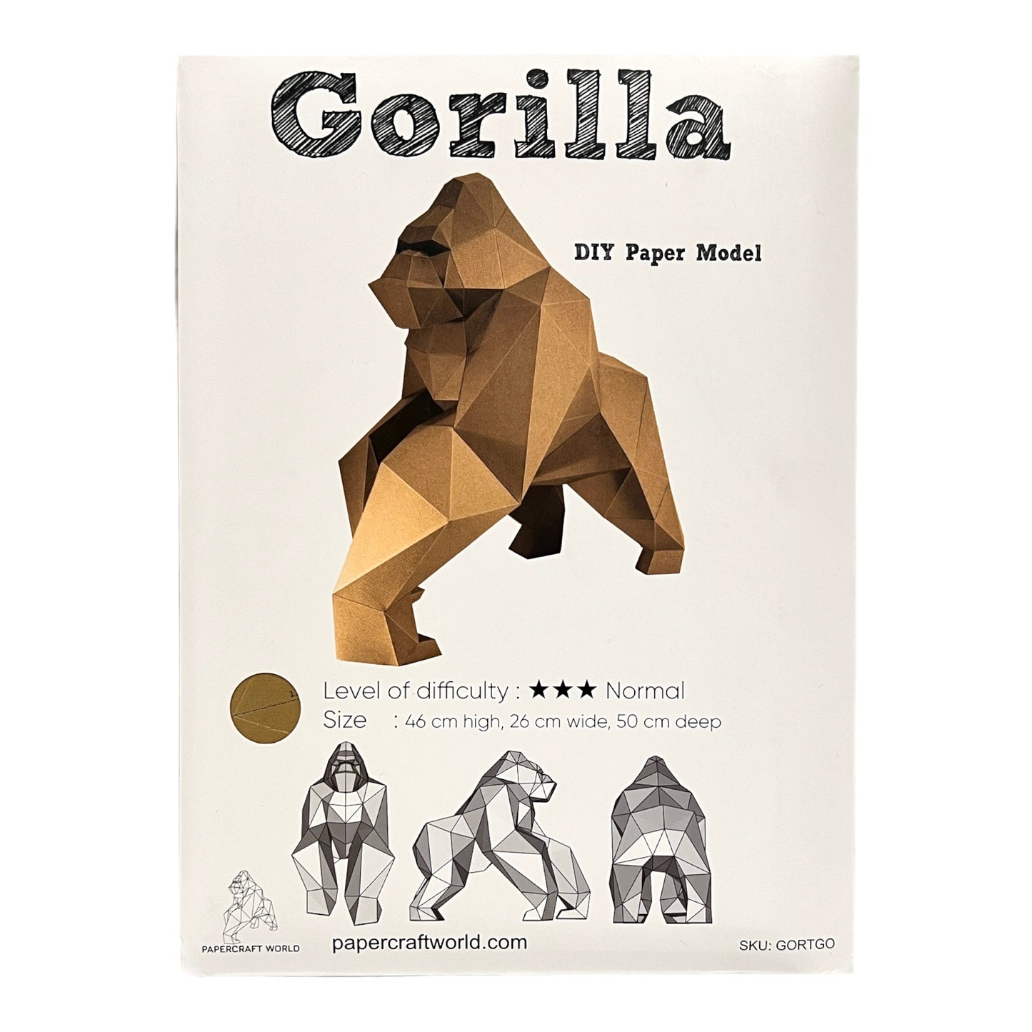 PaperCraft 3D Model (Gorilla)