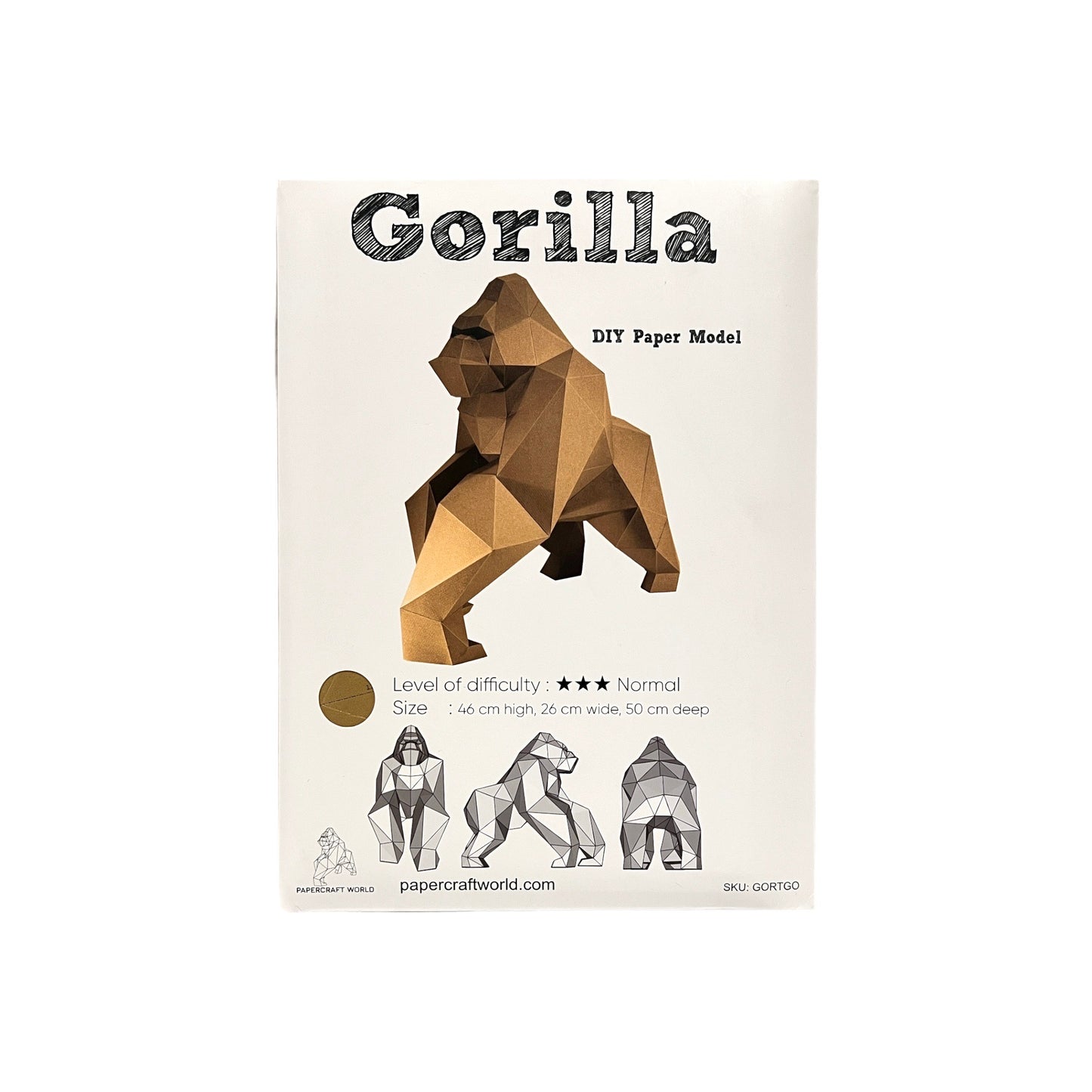 PaperCraft 3D Model (Gorilla)