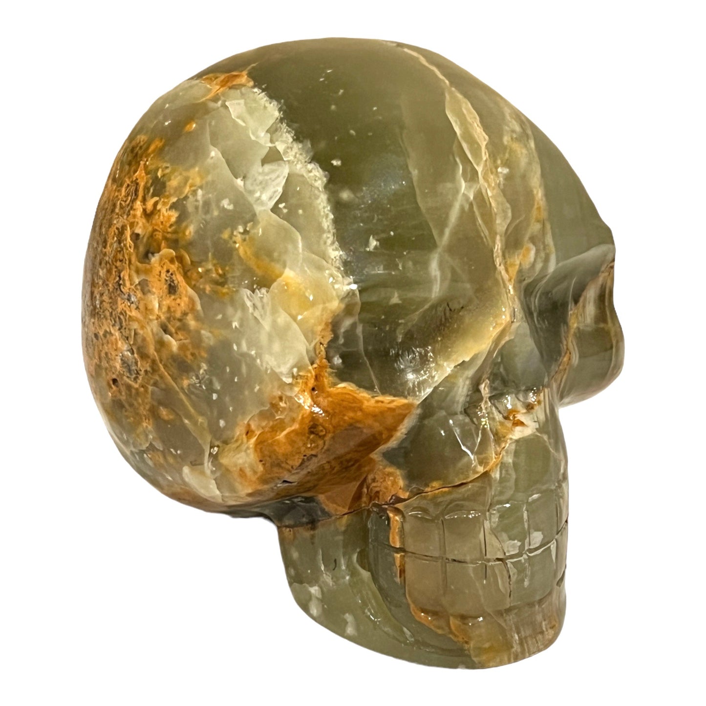 Skull (Green Onyx)