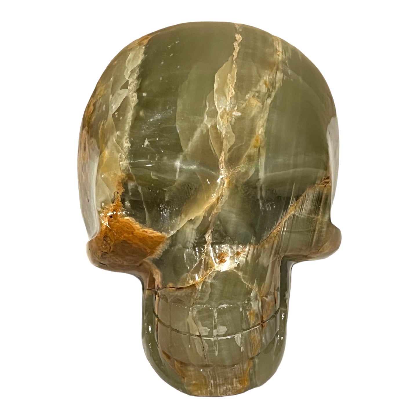 Skull (Green Onyx)