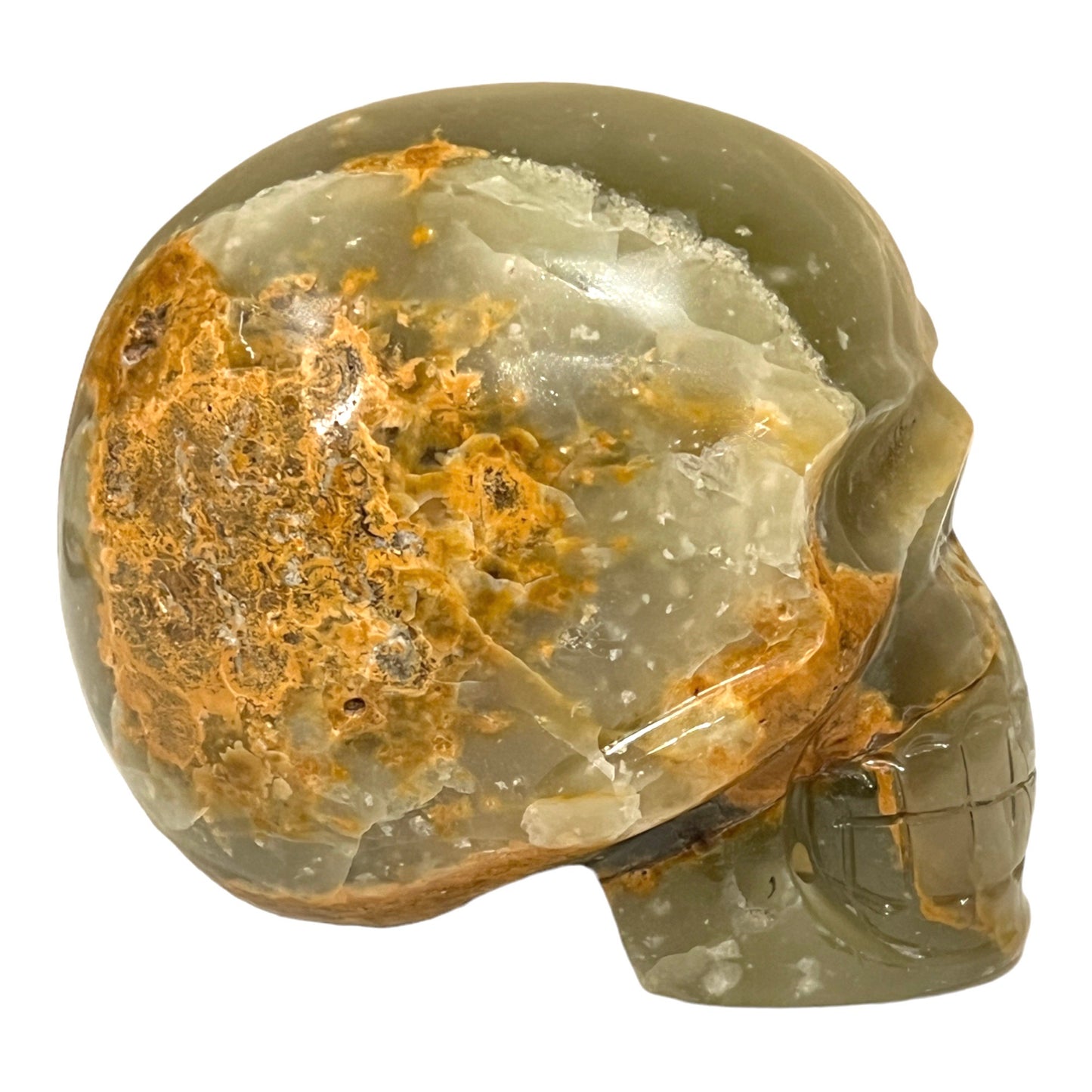 Skull (Green Onyx)