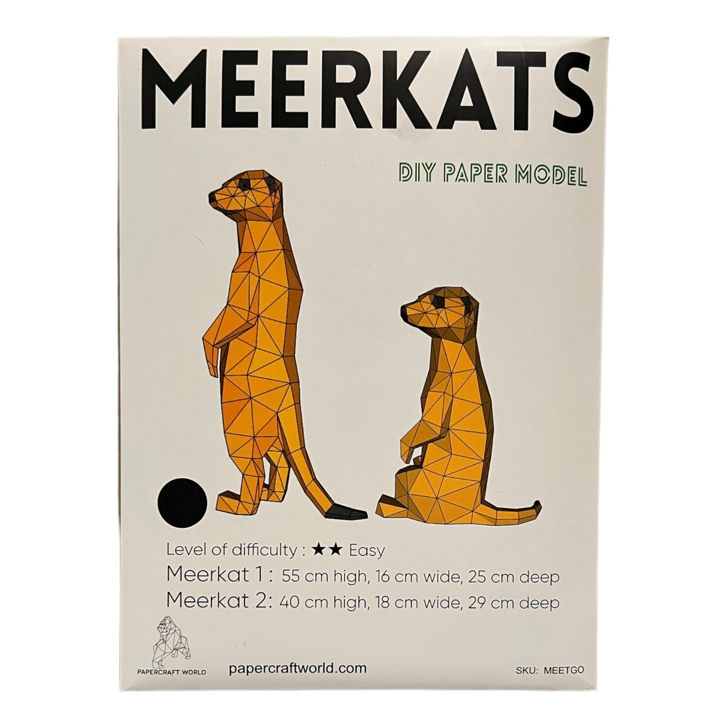 PaperCraft 3D Model (Meerkats)