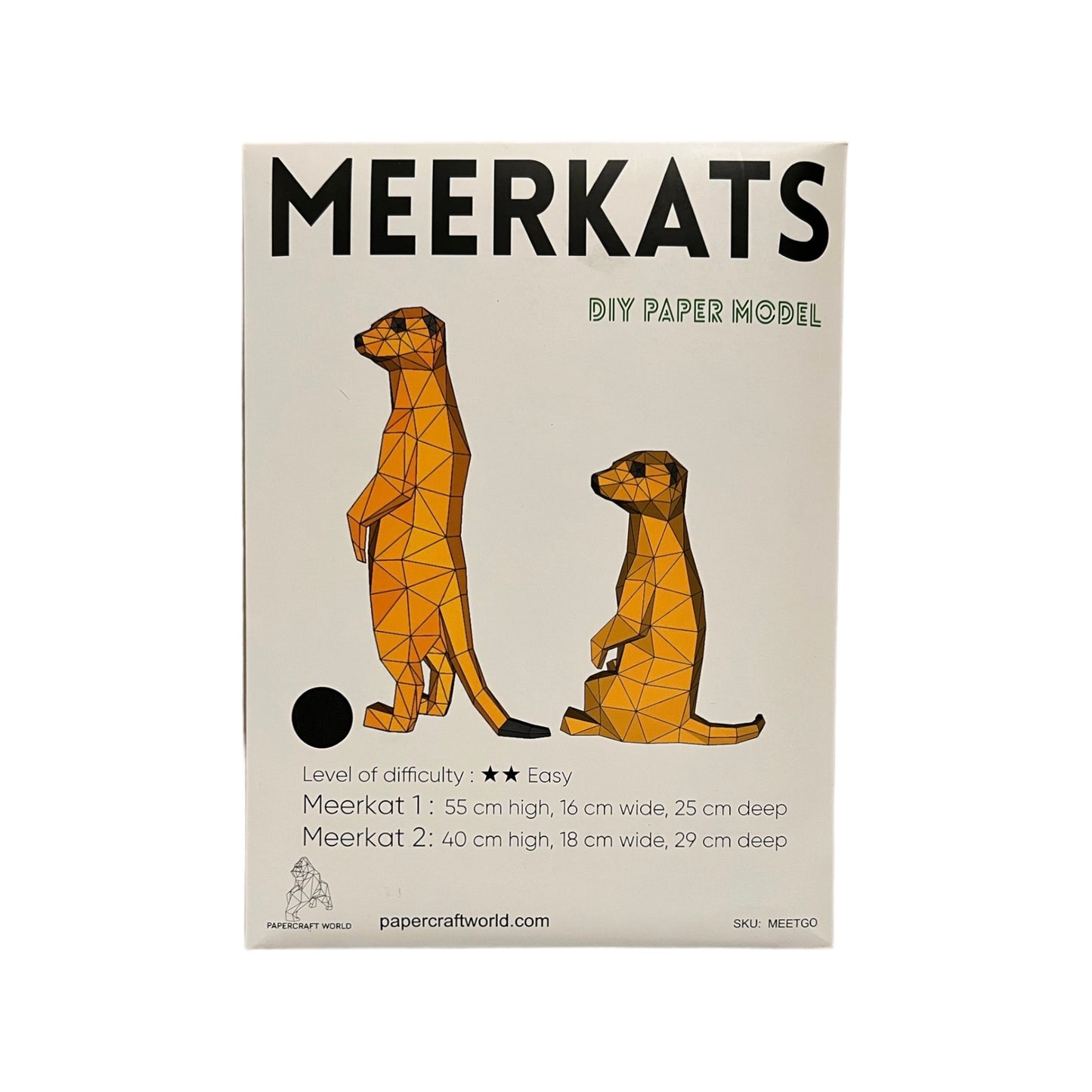 PaperCraft 3D Model (Meerkats)