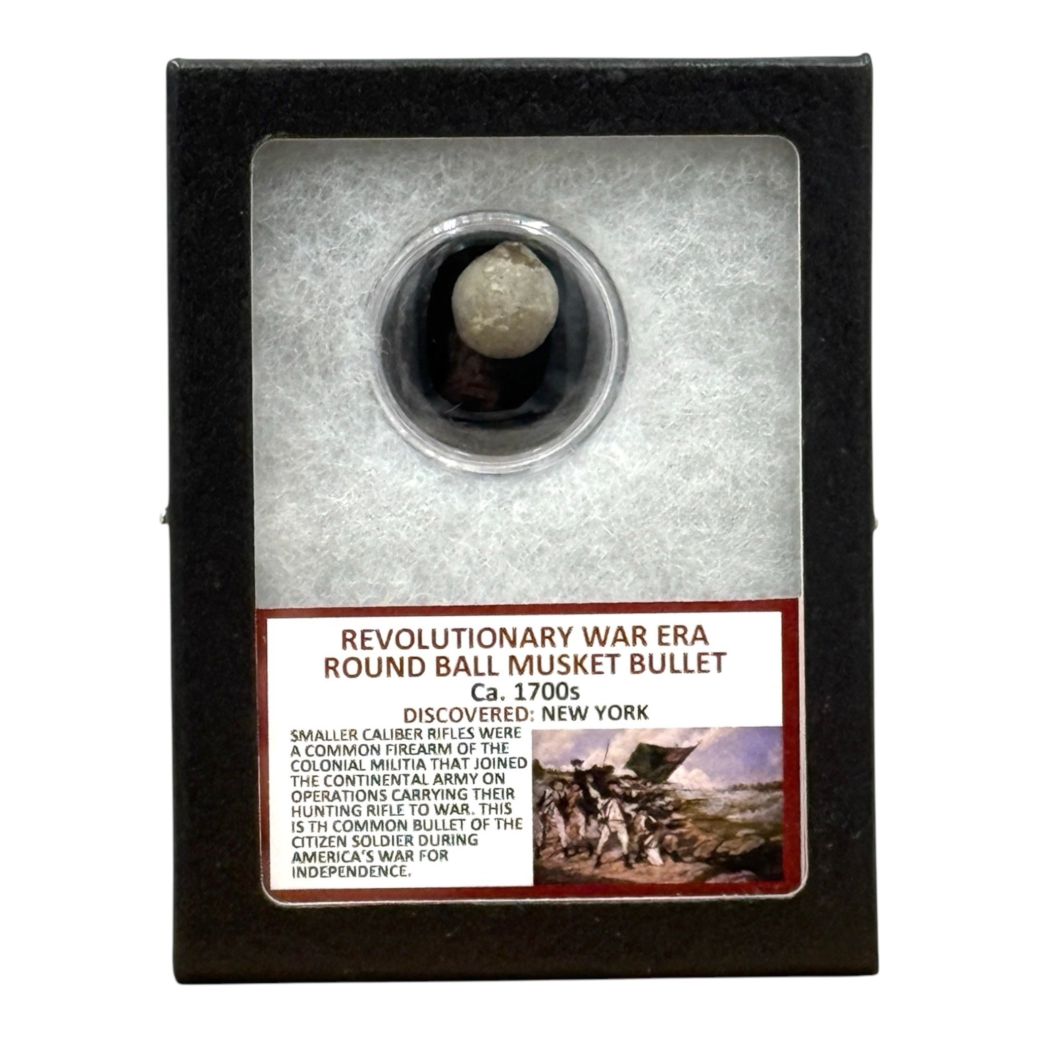 Revolutionary War Bullet & Flint From Yorktown, VA In 8x12 - Foto 6