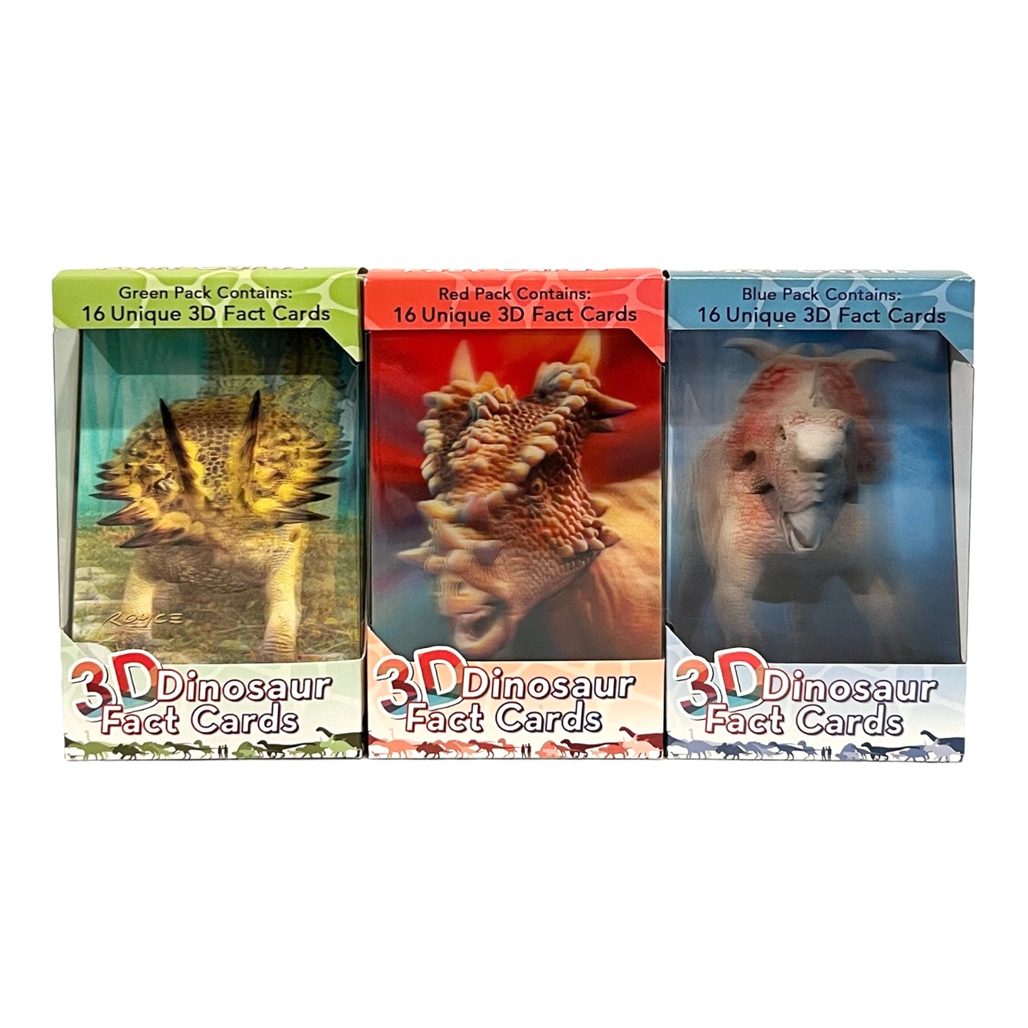 3D Dinosaur Fact Cards