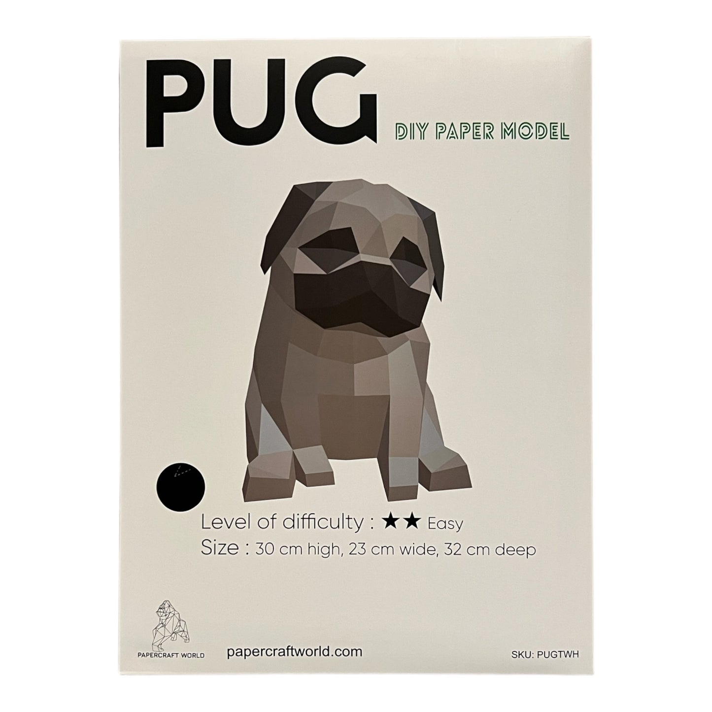 PaperCraft 3D Model (Pug)