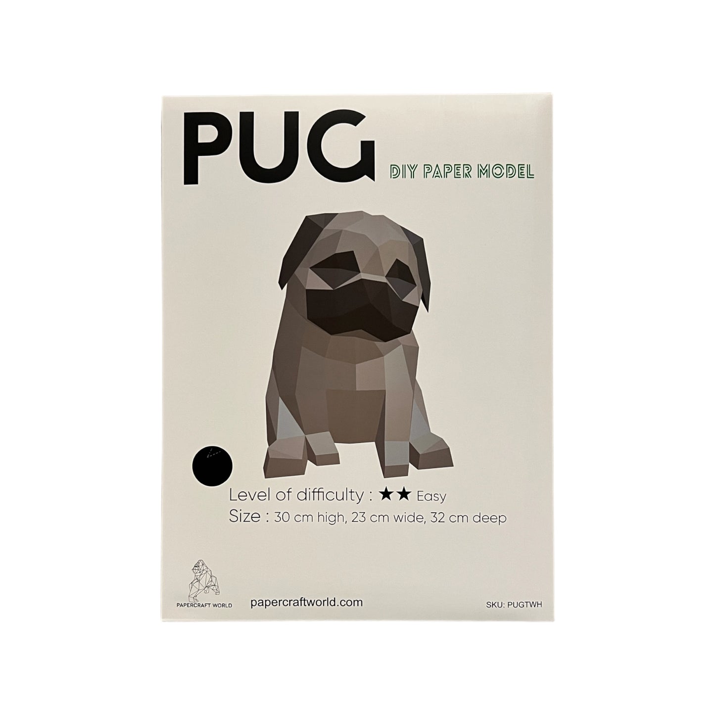 PaperCraft 3D Model (Pug)