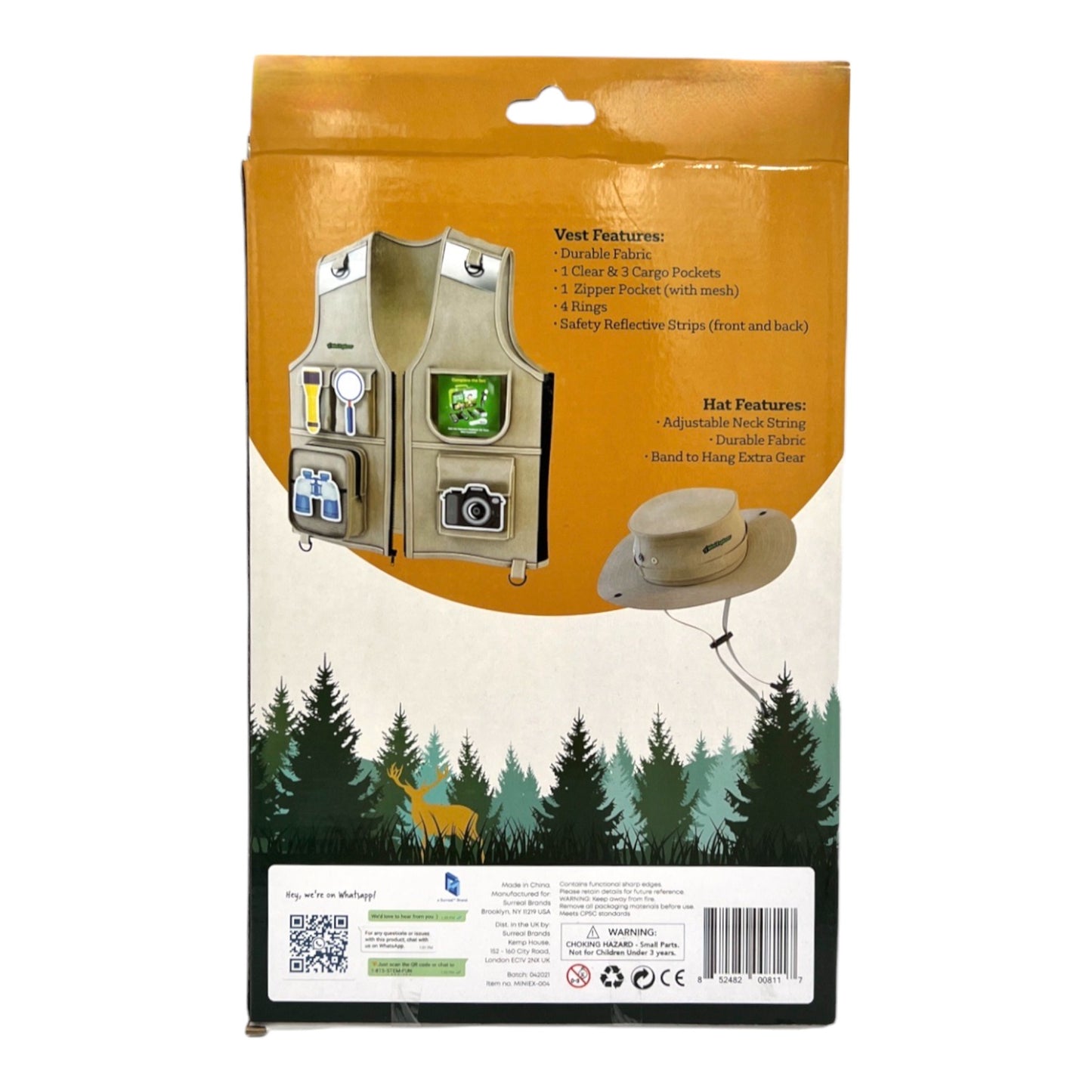 Kid's Explorer Vest and Hat