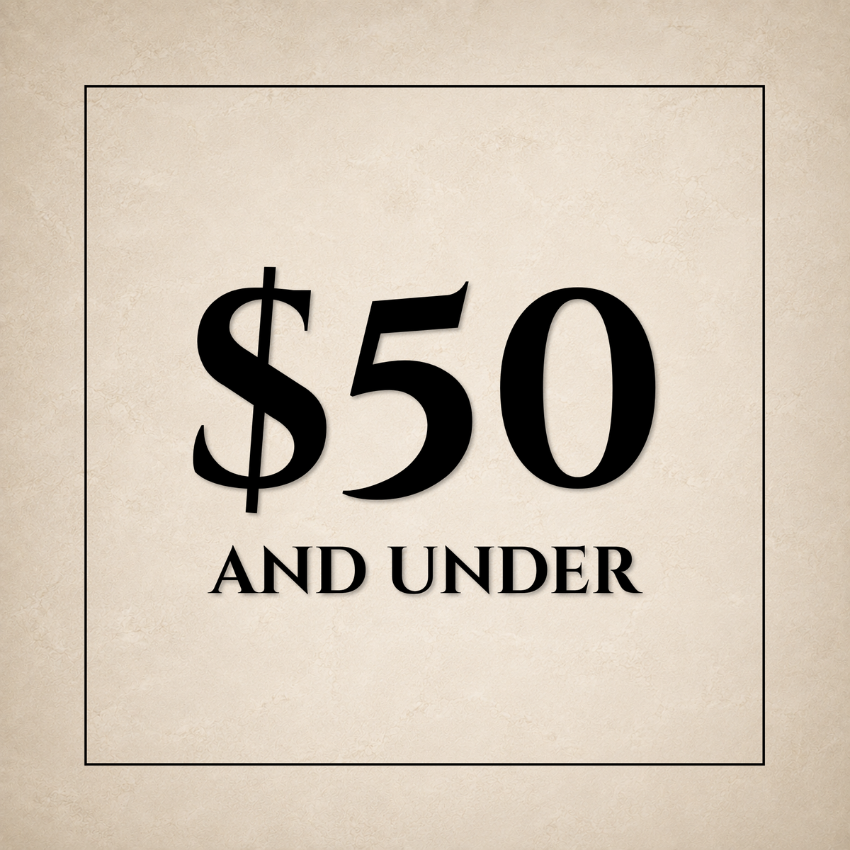 $50 and Under