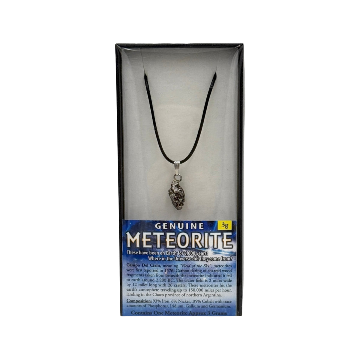 Genuine Meteorite Necklace