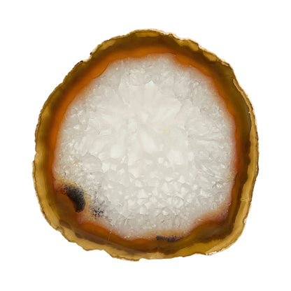 Agate Slice (Brown/Rust)