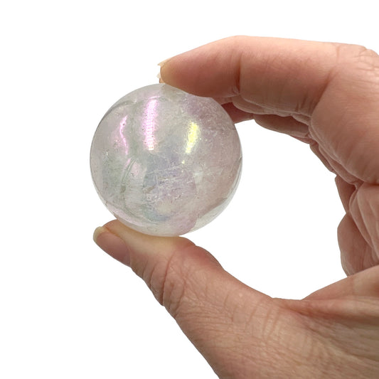 Angel Aura Quartz Sphere