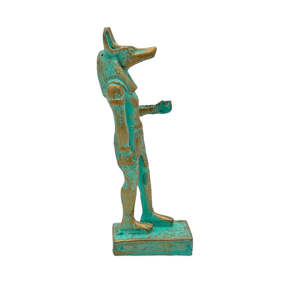 Mini Anubis Statue with Patina Finish – Tyrannostorus