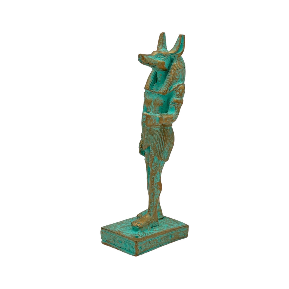 Mini Anubis Statue with Patina Finish – Tyrannostorus