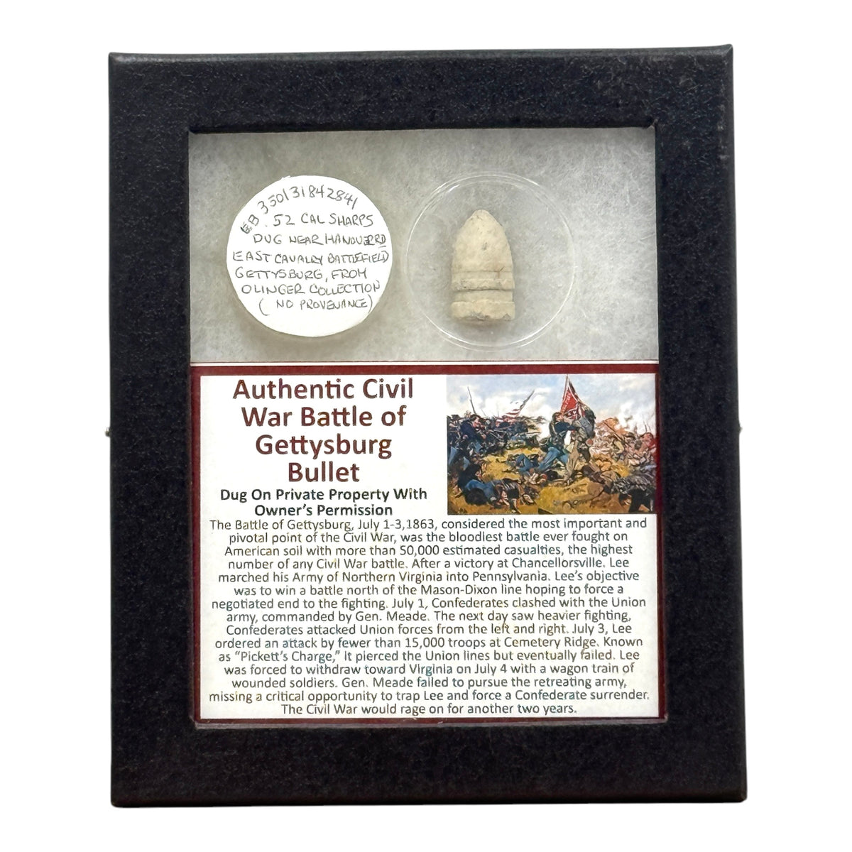 Battle of Gettysburg Bullet