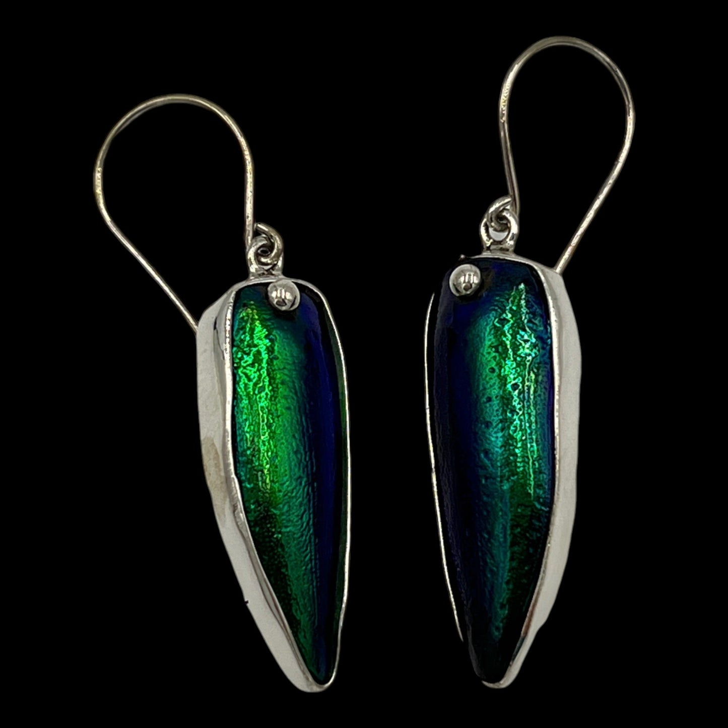 Beetle Wing Earrings