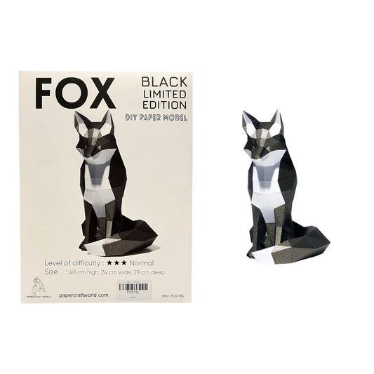 PaperCraft 3D Model (Black Fox)