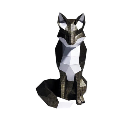 PaperCraft 3D Model (Black Fox)