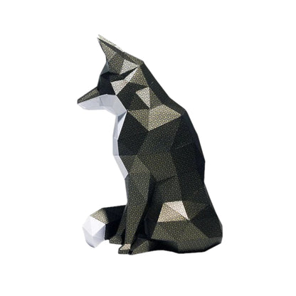 PaperCraft 3D Model (Black Fox)