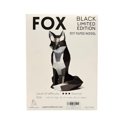 PaperCraft 3D Model (Black Fox)