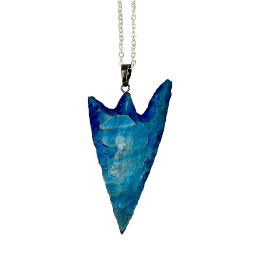 Arrowhead Necklace (Blue)