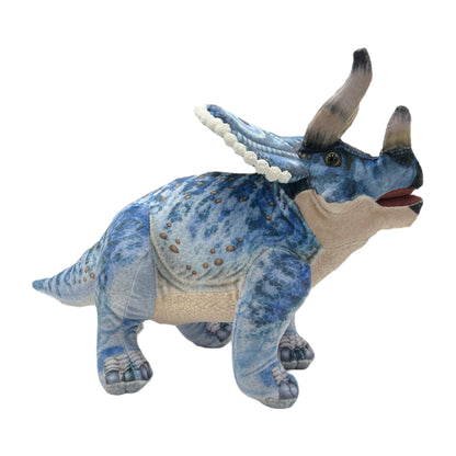 Blue Triceratops Plush