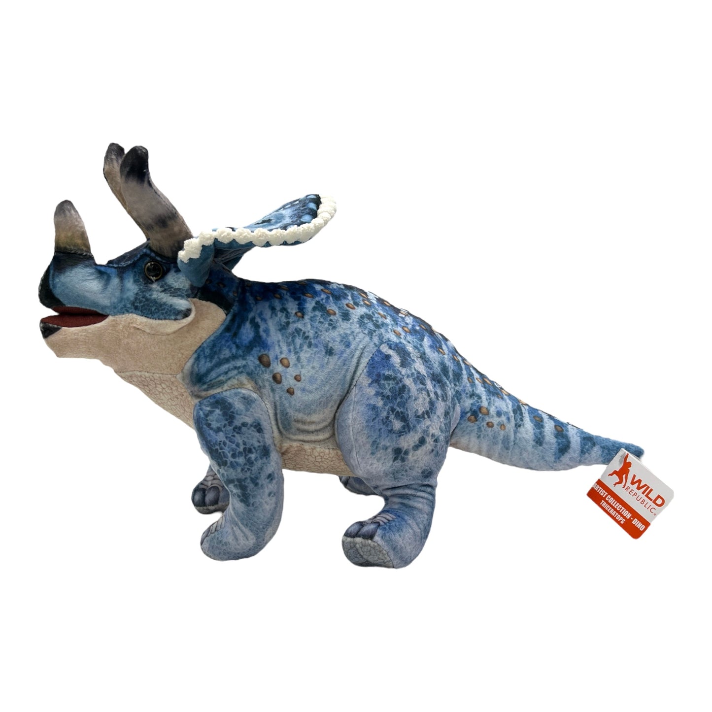 Blue Triceratops Plush