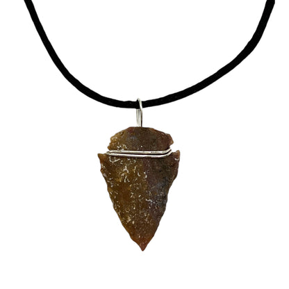 Arrowhead Necklace (Brown)