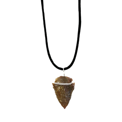 Arrowhead Necklace (Brown)