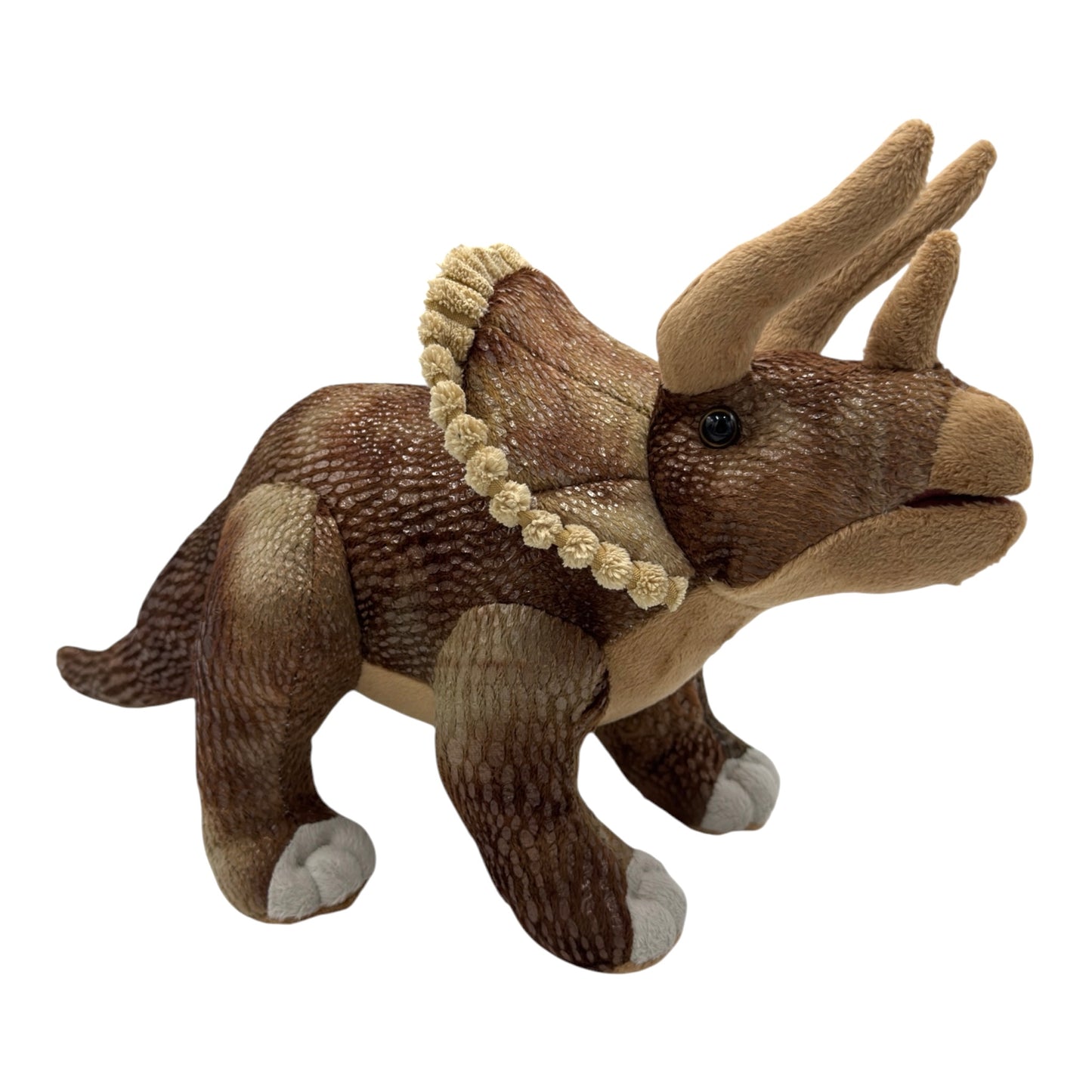 Brown Triceratops Plush