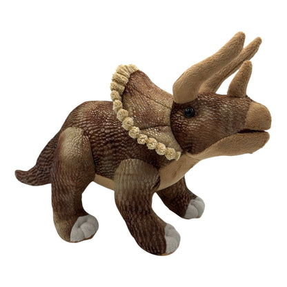 Brown Triceratops Plush