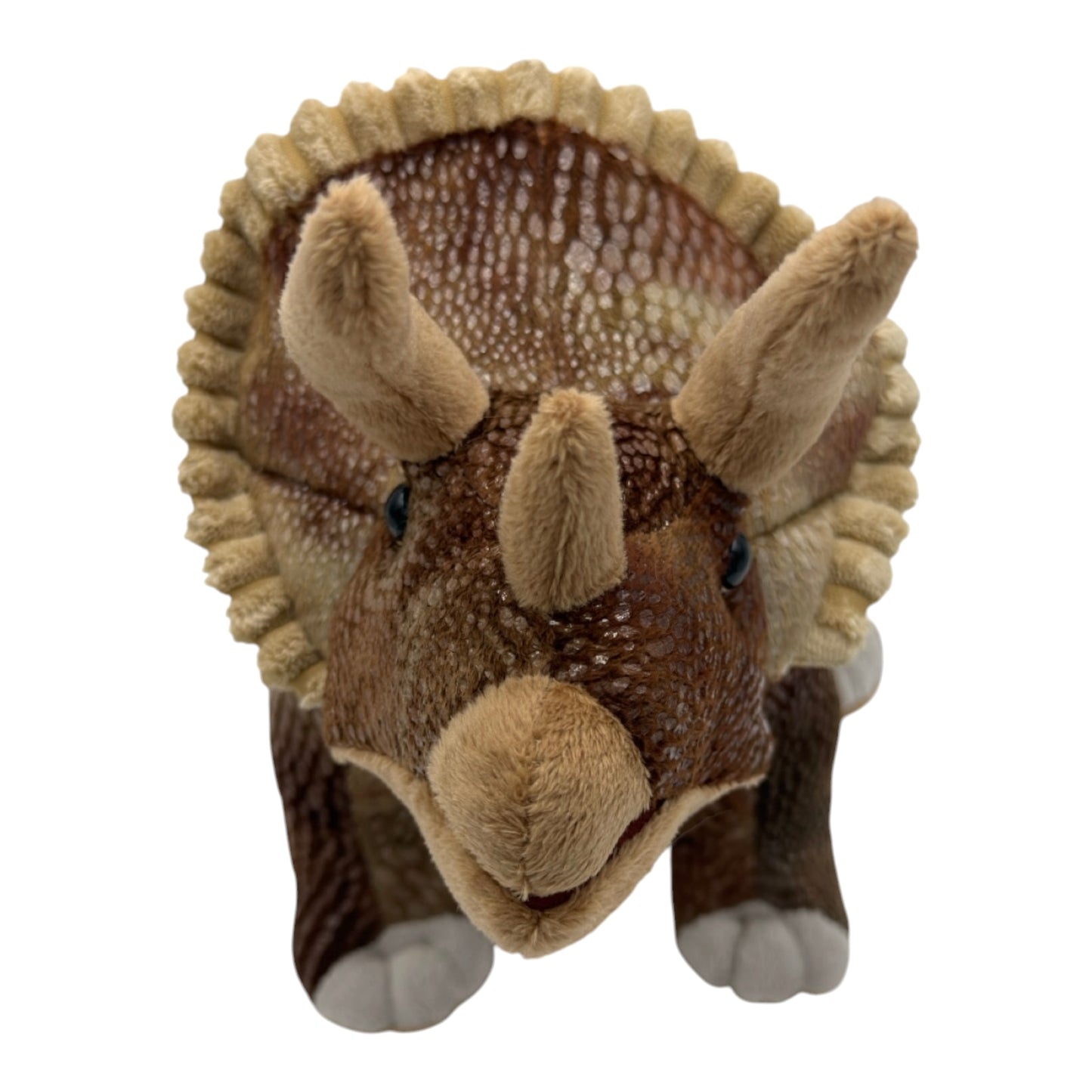 Brown Triceratops Plush