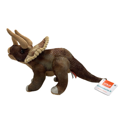 Brown Triceratops Plush