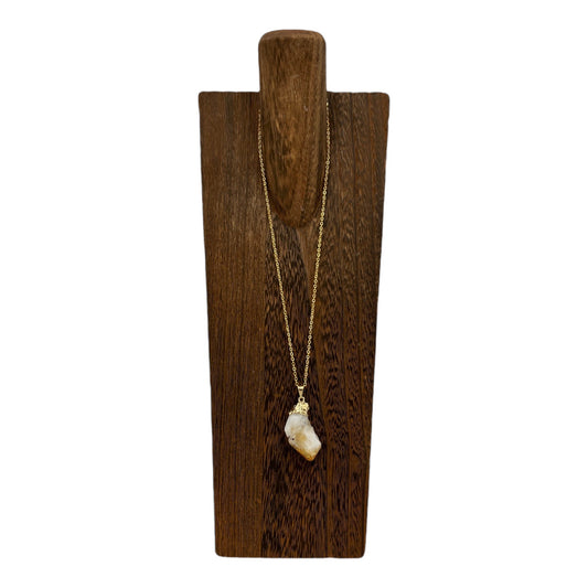 Citrine Necklace (Golden Chain)