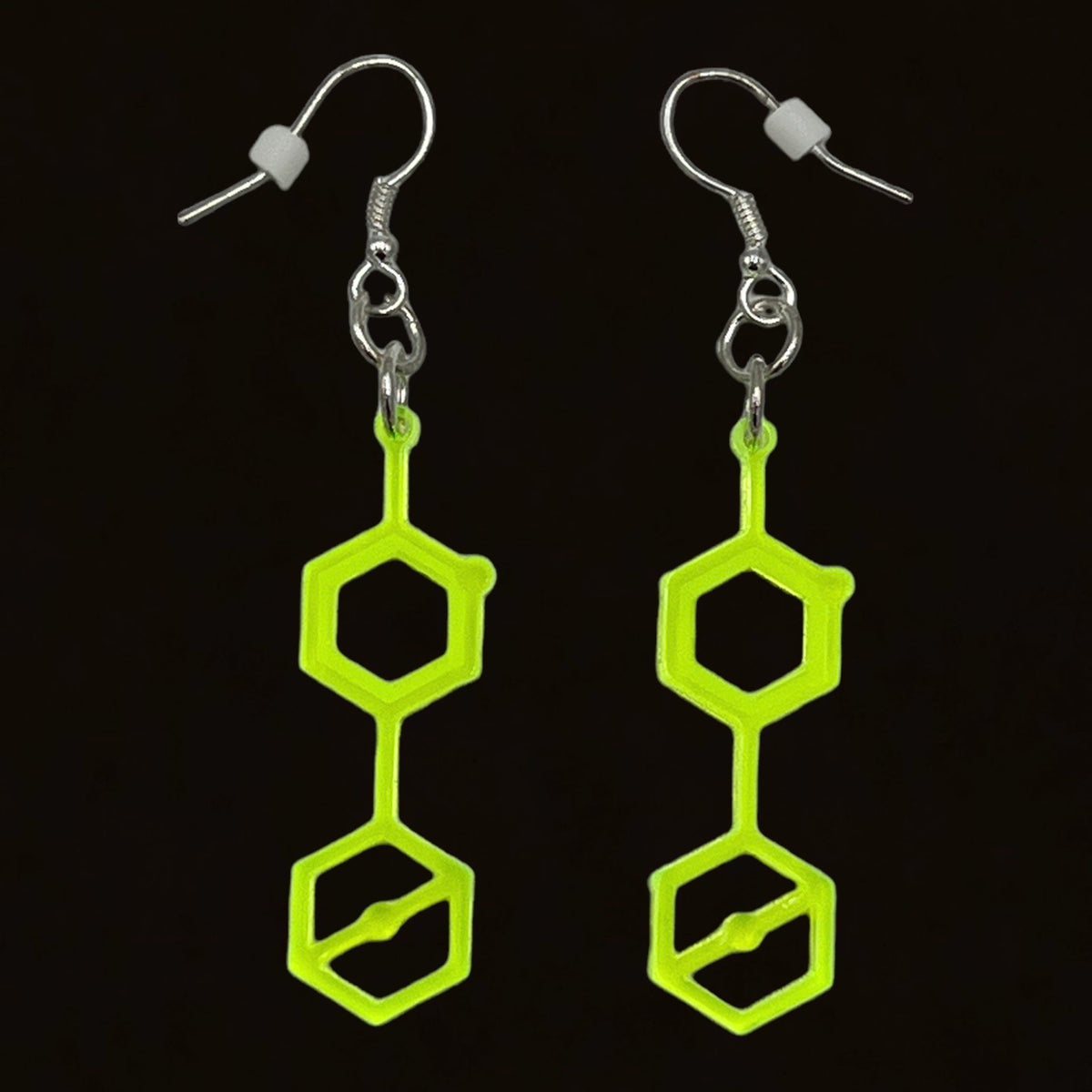 Dart Frog Molecule Earrings