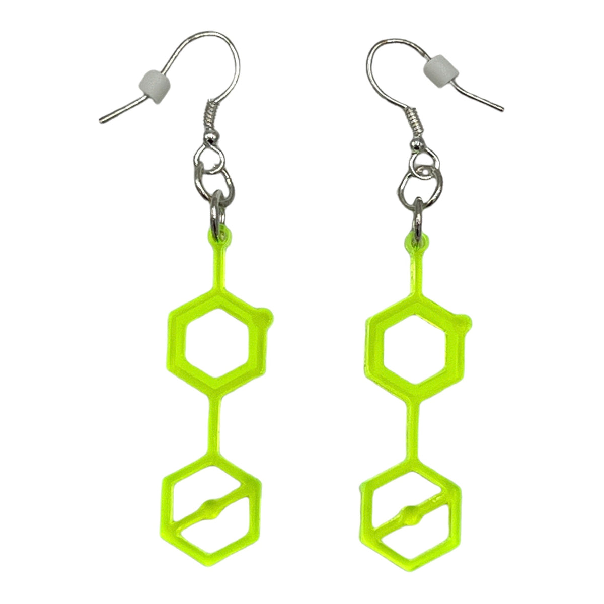 Dart Frog Molecule Earrings