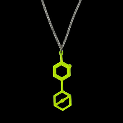 Dart Frog Molecule Necklace