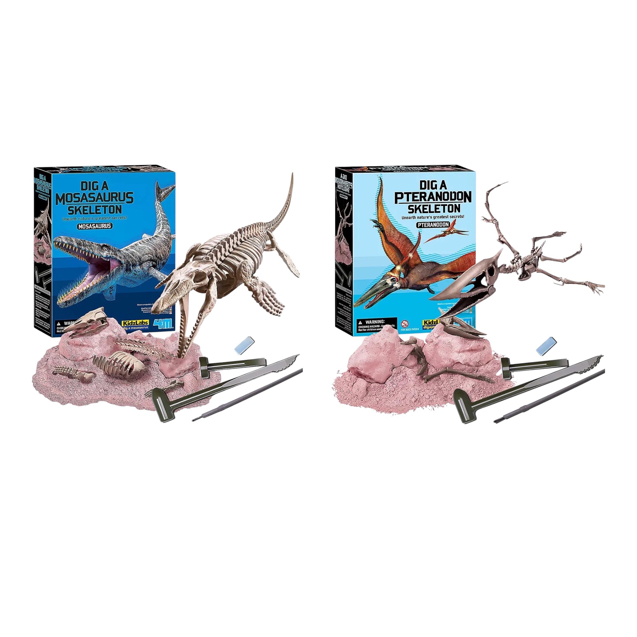 Dig a Skeleton Kit - Excavate, Assemble, Discover Prehistoric Giants ...