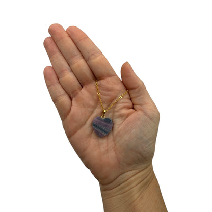 Fluorite Heart Necklace