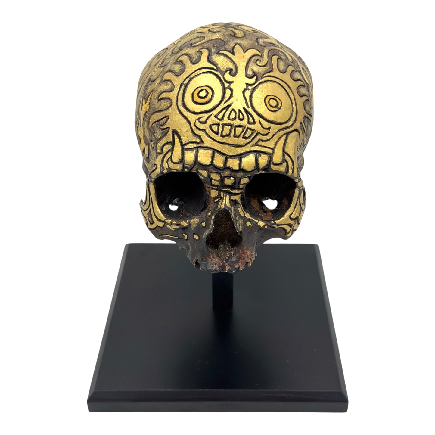 Gold Dayak Skull