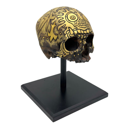 Gold Dayak Skull