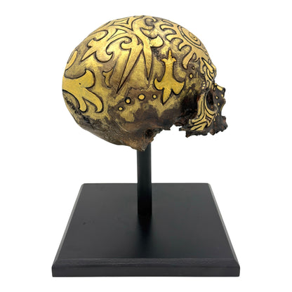 Gold Dayak Skull