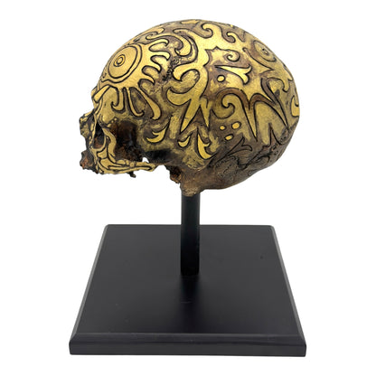 Gold Dayak Skull